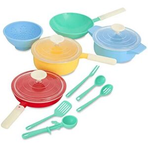 Casdon Pan Set, Toy Pan Set For Children Aged 3+, Pastel Colours Pans And Utensils For Casdon Pan Set, Toy Pan Set For Children Aged 3+, Pastel Colours Pans And Utensils For
