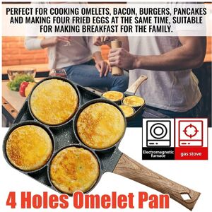 Unbranded Frying Pan 4 Hole Egg Omelet Pancake Cooking Non Stick Square Frypan Unbranded Frying Pan 4 Hole Egg Omelet Pancake Cooking Non Stick Square Frypan