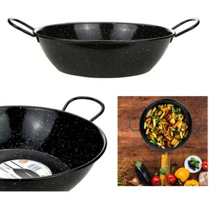 Tri-Star (26cm) Enamel Karai Wok Heavy Duty Frying Kadhai Kadai Tri-Star (26cm) Enamel Karai Wok Heavy Duty Frying Kadhai Kadai