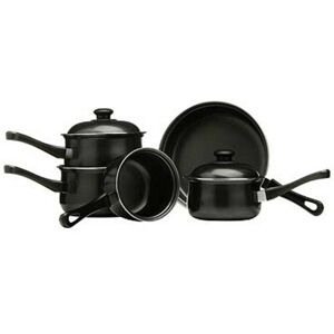 Premier Housewares 5Pc Belly Pan Set, Black Premier Housewares 5Pc Belly Pan Set, Black