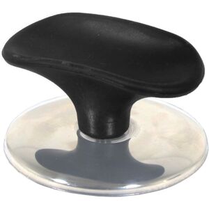 SPARES2GO Universal Pan Lid Handle 6cm Saucepan Slow Cooker Steamer Pot Knob (Black / Chro SPARES2GO Universal Pan Lid Handle 6cm Saucepan Slow Cooker Steamer Pot Knob (Black / Chro