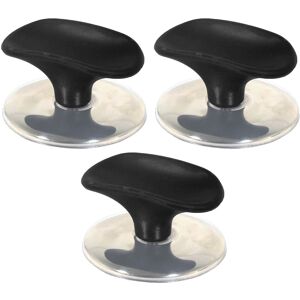 SPARES2GO Universal Pan Lid Handle 6cm Saucepan Slow Cooker Steamer Pot Knobs (Black / Chr SPARES2GO Universal Pan Lid Handle 6cm Saucepan Slow Cooker Steamer Pot Knobs (Black / Chr