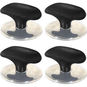 SPARES2GO Universal Pan Lid Handle 6cm Saucepan Slow Cooker Steamer Pot Knobs (Black / Chr SPARES2GO Universal Pan Lid Handle 6cm Saucepan Slow Cooker Steamer Pot Knobs (Black / Chr