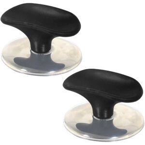 SPARES2GO Universal Pan Lid Handle 6cm Saucepan Slow Cooker Steamer Pot Knobs (Black / Chr SPARES2GO Universal Pan Lid Handle 6cm Saucepan Slow Cooker Steamer Pot Knobs (Black / Chr