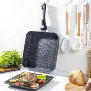 Houszy 26cm Grill Pan with Detachable Handle Non-Stick Coating Houszy 26cm Grill Pan with Detachable Handle Non-Stick Coating