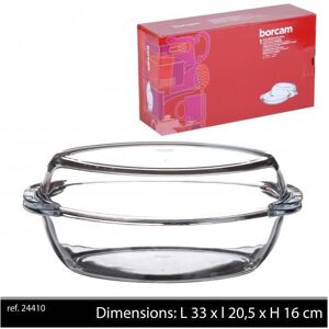 Unbranded Borcam Oval Glass Casarole Dish With Lid 33X20,5X16Cm Unbranded Borcam Oval Glass Casarole Dish With Lid 33X20,5X16Cm