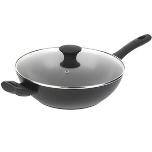 Salter BW08780 Geo Hex Non-Stick Wok With Lid - 28cm Wok, Lightweight, Side Hand Salter BW08780 Geo Hex Non-Stick Wok With Lid - 28cm Wok, Lightweight, Side Hand
