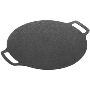 Jojomino 35cm Thick Cast Iron Frying Pan Flat Pancake Griddle Non-Stick Bbq Grill Inducti Jojomino 35cm Thick Cast Iron Frying Pan Flat Pancake Griddle Non-Stick Bbq Grill Inducti