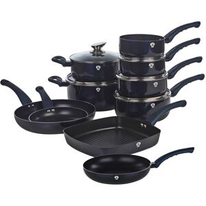 ( Aquamarine) 15 Pc Blaumann Cookware Frying Cooking Grill Pan Pots Saucepan So ( Aquamarine) 15 Pc Blaumann Cookware Frying Cooking Grill Pan Pots Saucepan So