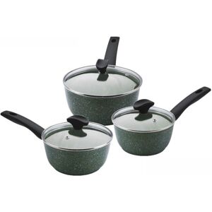 Prestige Eco Cookware Set - 16/18/20cm Non Stick Induction Saucepans - Pack of 3 Prestige Eco Cookware Set - 16/18/20cm Non Stick Induction Saucepans - Pack of 3