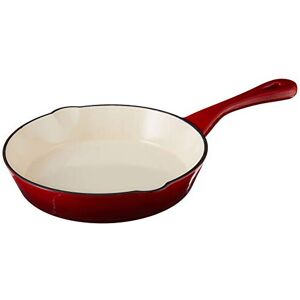 Crock-Pot Crock Pot Artisan 8 Inch Enameled Cast Iron Round Skillet, Scarlet Red Crock-Pot Crock Pot Artisan 8 Inch Enameled Cast Iron Round Skillet, Scarlet Red