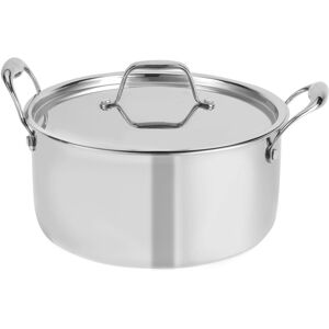 Royalford 24cm Triply Stainless-Steel Cookware Casserole Dish with Lid Royalford 24cm Triply Stainless-Steel Cookware Casserole Dish with Lid