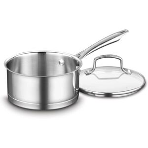 Cuisinart Professional Stainless Saucepan with Cover 1.5-Quart Stain Cuisinart Professional Stainless Saucepan with Cover 1.5-Quart Stain