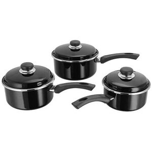 Judge Induction 3 Piece Saucepan Set Non-Stick Black Judge Induction 3 Piece Saucepan Set Non-Stick Black