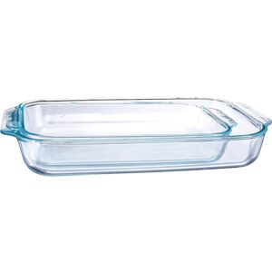 Pyrex Basics Clear Oblong Glass Baking Dishes 2 Piece Value Set - 3qt & 2qt - O Pyrex Basics Clear Oblong Glass Baking Dishes 2 Piece Value Set - 3qt & 2qt - O