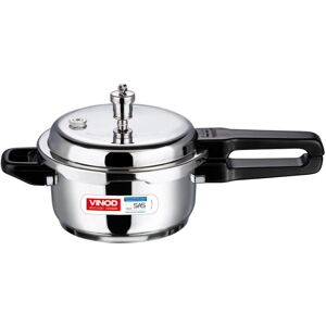 Vinod V-2L Stainless Steel Sandwich Bottom Pressure Cooker 2-Liter Silver Medium Vinod V-2L Stainless Steel Sandwich Bottom Pressure Cooker 2-Liter Silver Medium