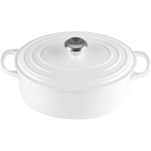 Le Creuset Enameled Cast Iron Signature Oval Dutch Oven 2.75 qt. White Le Creuset Enameled Cast Iron Signature Oval Dutch Oven 2.75 qt. White