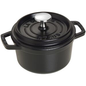 STAUB Cast Iron Dutch Oven 0.75-qt Round Cocotte Made in France Serves 1 Matt STAUB Cast Iron Dutch Oven 0.75-qt Round Cocotte Made in France Serves 1 Matt