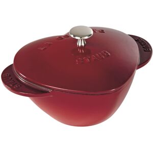 STAUB Cast Iron Dutch Oven 1.75-qt Heart Cocotte Made in France Serves 1 Blac STAUB Cast Iron Dutch Oven 1.75-qt Heart Cocotte Made in France Serves 1 Blac