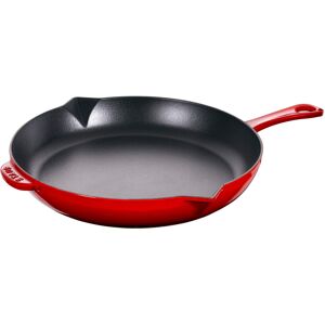 Staub Cast Iron 10-inch Fry Pan - Cherry Made in France Staub Cast Iron 10-inch Fry Pan - Cherry Made in France