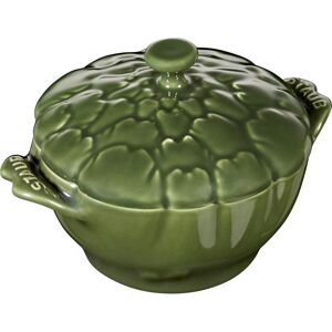 STAUB Ceramics Dutch Oven 16-oz Petite Artichoke Cocotte Basil STAUB Ceramics Dutch Oven 16-oz Petite Artichoke Cocotte Basil