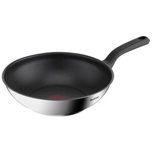 Tefal Comfort Max 28cm Stainless Steel Wok Pan ? Durable Non-Stick Pan with Ther Tefal Comfort Max 28cm Stainless Steel Wok Pan ? Durable Non-Stick Pan with Ther