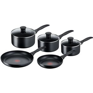 Tefal Induction Non-Stick Cookware Set, 5 Pcs - Black (G155S544) Tefal Induction Non-Stick Cookware Set, 5 Pcs - Black (G155S544)