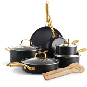 GreenPan Swift 12 Piece Cookware Pot and Pans Set PFAS & PFOA-Free Healthy Cera GreenPan Swift 12 Piece Cookware Pot and Pans Set PFAS & PFOA-Free Healthy Cera