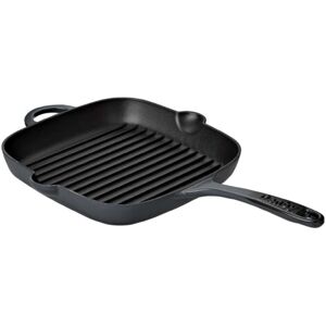 Denby - Halo Black Cast Iron Griddle Pan 25cm - Oven Safe, For All Hob Types, In Denby - Halo Black Cast Iron Griddle Pan 25cm - Oven Safe, For All Hob Types, In