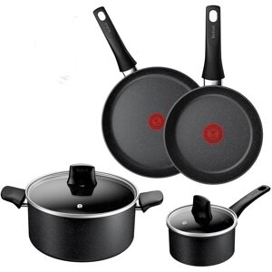 Tefal Titanium Stone Induction Non-Stick 4pc Set: Frying pan 20/26cm, Saucepan 1 Tefal Titanium Stone Induction Non-Stick 4pc Set: Frying pan 20/26cm, Saucepan 1