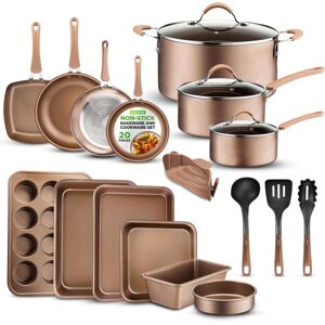 Nutrichef 20 Piece Pots and Pans Set, Bakeware and Cookware Set, Induction Hob P Nutrichef 20 Piece Pots and Pans Set, Bakeware and Cookware Set, Induction Hob P
