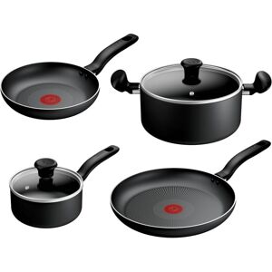Tefal Titanium Essential 4pc Set: Saucepan 16 cm with lid, Stewpot 24 cm with lid, Fry Tefal Titanium Essential 4pc Set: Saucepan 16 cm with lid, Stewpot 24 cm with lid, Fry
