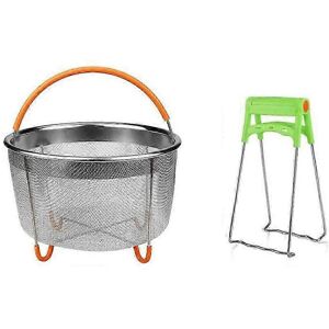 Kikidex (As show, One size) Stainless Steel Steamer Basket Set,Instant-Pot Accessories c Kikidex (As show, One size) Stainless Steel Steamer Basket Set,Instant-Pot Accessories c