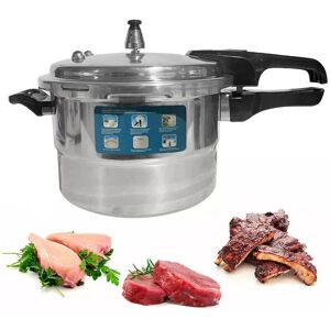 Unbranded (7L) 3L/5L/7L Litre Aluminium Pressure Cooker - Kitchen Cookware Steamer Pot Unbranded (7L) 3L/5L/7L Litre Aluminium Pressure Cooker - Kitchen Cookware Steamer Pot