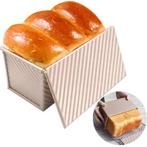 Unbranded (As show, One size) Loaf Pan with Lid Toast Pan Rectangular Bread Toast Cake Bak Unbranded (As show, One size) Loaf Pan with Lid Toast Pan Rectangular Bread Toast Cake Bak