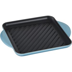 Le Creuset Enamaled Cast Iron Square Grill 9.5"""" Caribbean Le Creuset Enamaled Cast Iron Square Grill 9.5"""" Caribbean