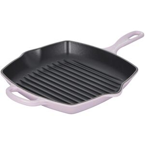Le Creuset Enameled Cast Iron 10.25"""" Signature Square Skillet Grill Shallot Le Creuset Enameled Cast Iron 10.25"""" Signature Square Skillet Grill Shallot