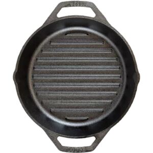 Lodge 12"""" Cast Iron Dual Handle Grill Pan Black Lodge 12"""" Cast Iron Dual Handle Grill Pan Black