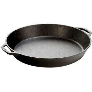 Lodge 17 Inch Pre-Seasoned Cast Iron Skillet - Dual Assist Handles - Use in the Lodge 17 Inch Pre-Seasoned Cast Iron Skillet - Dual Assist Handles - Use in the