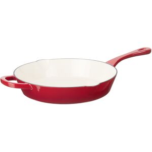 Crock-Pot Crock Pot Artisan 12 Inch Enameled Cast Iron Round Skillet Scarlet Red Crock-Pot Crock Pot Artisan 12 Inch Enameled Cast Iron Round Skillet Scarlet Red