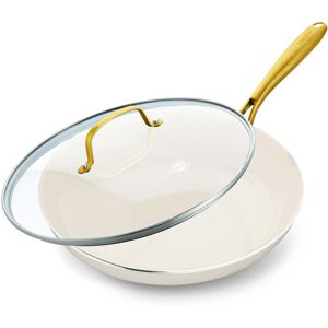GreenPan Swift 12"""" Ceramic Nonstick Frying Pan Skillet with Lid PFAS & PFOA- GreenPan Swift 12"""" Ceramic Nonstick Frying Pan Skillet with Lid PFAS & PFOA-