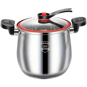 Exogio Stainless Steel Pressure Cooker Food Grade Fast Cooking Pot with Lid Non Stick I Exogio Stainless Steel Pressure Cooker Food Grade Fast Cooking Pot with Lid Non Stick I