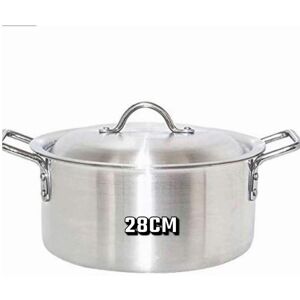 Unbranded (28cm) MEGA Aluminium Deep Stockpot with Lid - Heavy Duty Soup Pot Saucepan Cook Unbranded (28cm) MEGA Aluminium Deep Stockpot with Lid - Heavy Duty Soup Pot Saucepan Cook