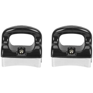 Unbranded Set of 2 Black and Silver Bakelite Handles for Frying Pan, Saucepan, Cookware - Unbranded Set of 2 Black and Silver Bakelite Handles for Frying Pan, Saucepan, Cookware -