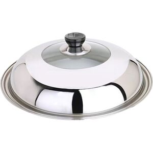 Unbranded (silver 34) Wok Lid For Dustproof Cooking Easy To And Clean Long-lasting Univers Unbranded (silver 34) Wok Lid For Dustproof Cooking Easy To And Clean Long-lasting Univers