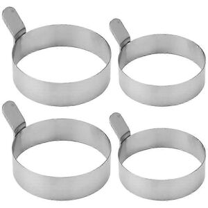 Unbranded Pack Reusable Stainless Steel Egg Rings for Frying Pan Unbranded Pack Reusable Stainless Steel Egg Rings for Frying Pan