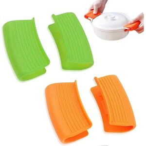 Unbranded Pairs Heat Resistant Silicone Pot Holders for Hot Pans, Non-Slip and Anti-Scald Unbranded Pairs Heat Resistant Silicone Pot Holders for Hot Pans, Non-Slip and Anti-Scald
