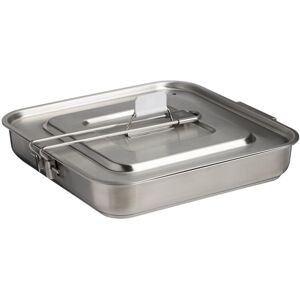 Stanley Wildfare Pro 5-Piece Stainless Steel Square Pan Cook Set 10 in Fry Pan Stanley Wildfare Pro 5-Piece Stainless Steel Square Pan Cook Set 10 in Fry Pan