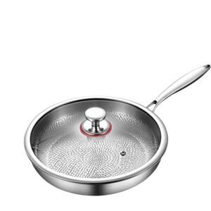 Unbranded Titanium Hammered Pan Nonstick Frying Pan With Lid 32cm For Daily Use Cookware F Unbranded Titanium Hammered Pan Nonstick Frying Pan With Lid 32cm For Daily Use Cookware F