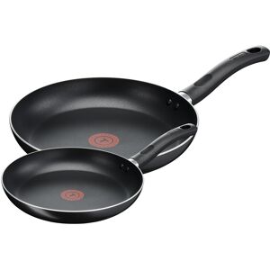 Tefal Taste Twin Frying Pan Set, 20cm/28 cm, Non-Stick, Aluminium, Black, All ho Tefal Taste Twin Frying Pan Set, 20cm/28 cm, Non-Stick, Aluminium, Black, All ho